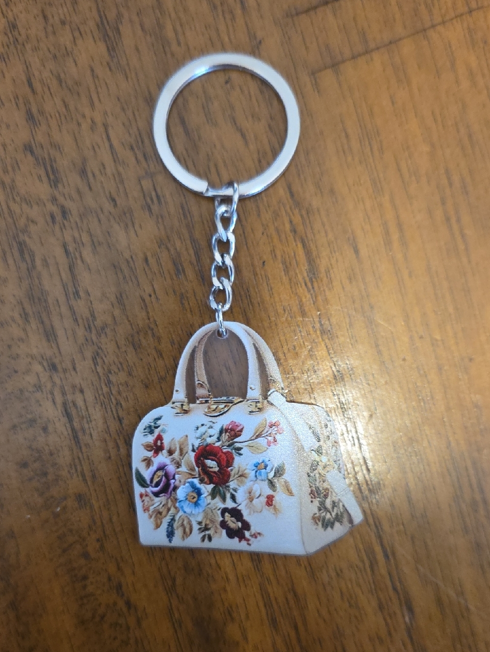 Multicolor Floral Mini Bag Keychain - Women Bags